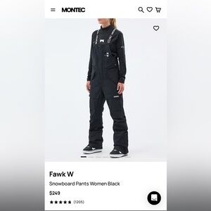 Montec Women's Black Ski Pants